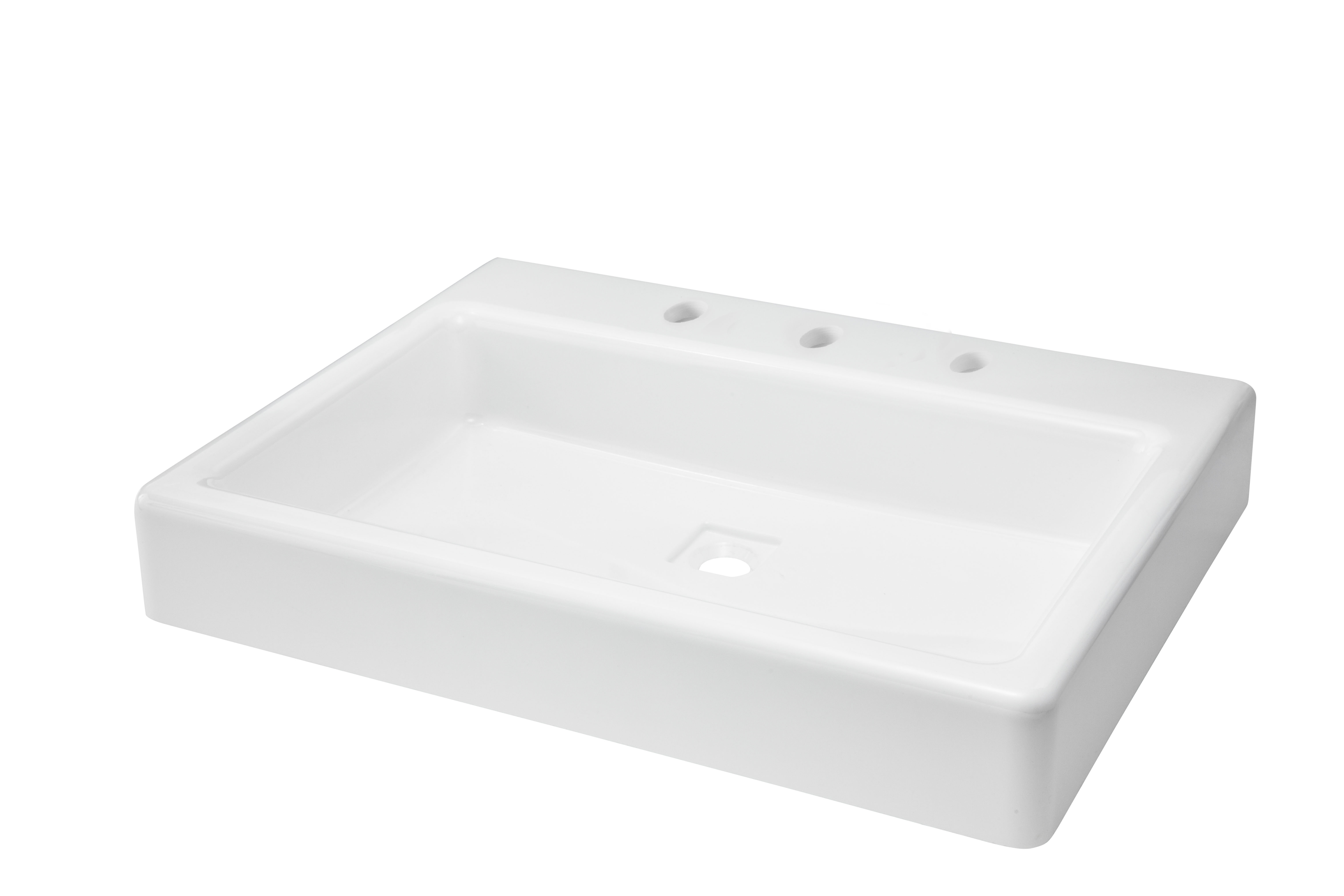 30 in. Above Counter Bathroom Sink, 3 hole